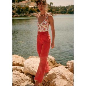 SEZANE Red 'Enrico' Pants